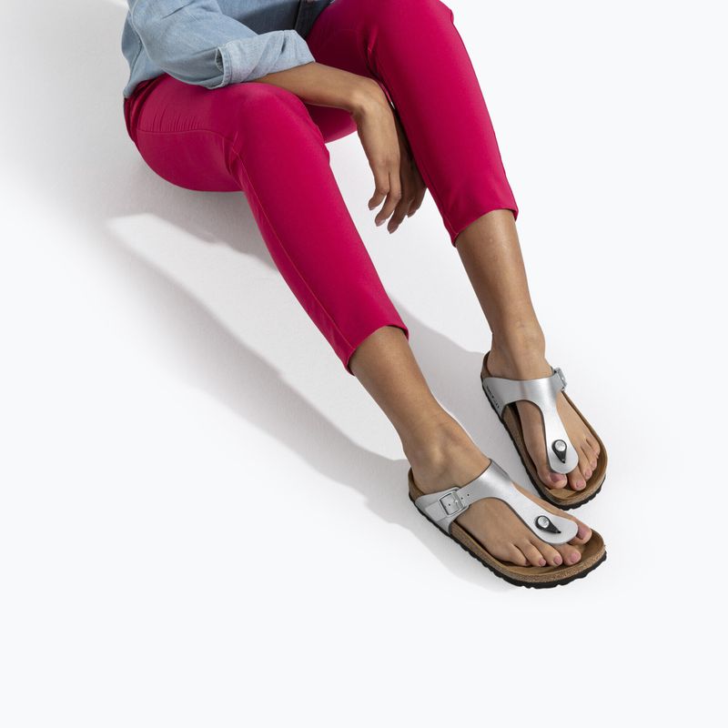 Șlapi BIRKENSTOCK Gizeh Birko-Flor Narrow silver 9