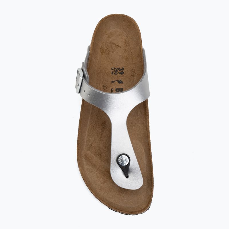Șlapi BIRKENSTOCK Gizeh Birko-Flor Narrow silver 5