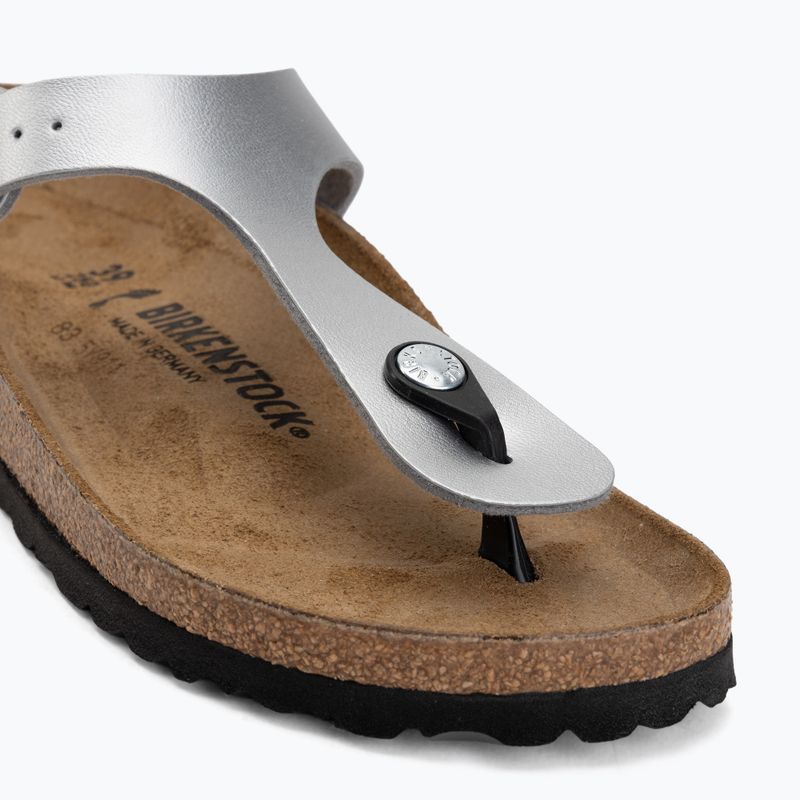 Șlapi BIRKENSTOCK Gizeh Birko-Flor Narrow silver 7
