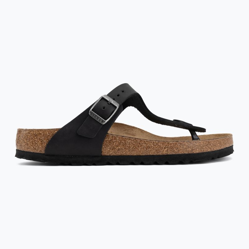 Șlapi BIRKENSTOCK Gizeh Oiled Leather black 2