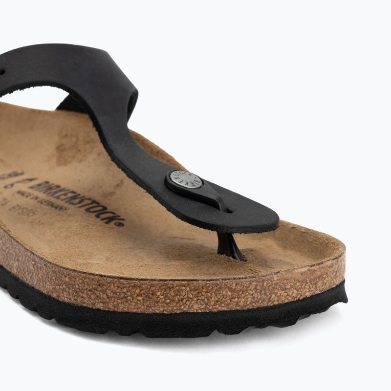 Șlapi BIRKENSTOCK Gizeh Oiled Leather black 7