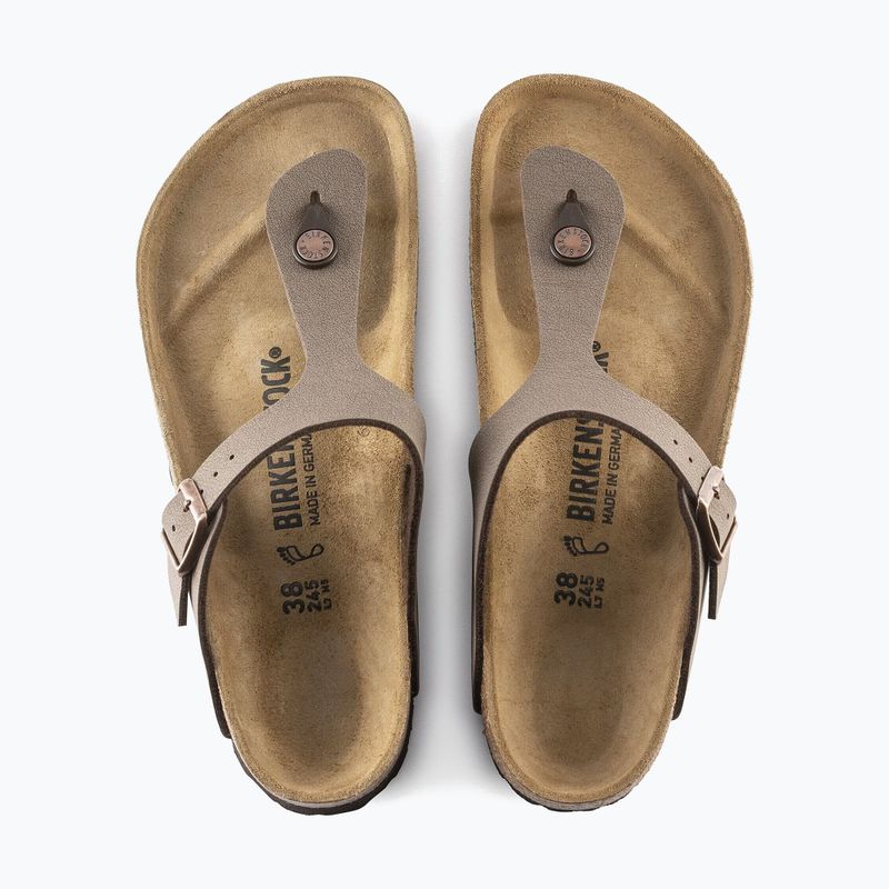 Șlapi BIRKENSTOCK Gizeh Birkibuc Narrow mocca 4