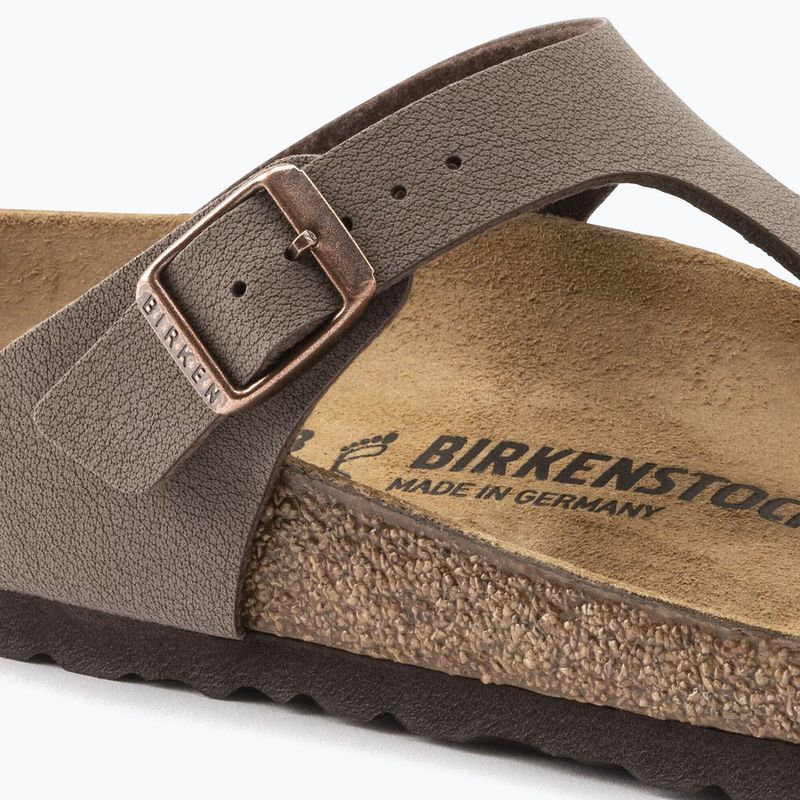 Șlapi BIRKENSTOCK Gizeh Birkibuc Narrow mocca 6