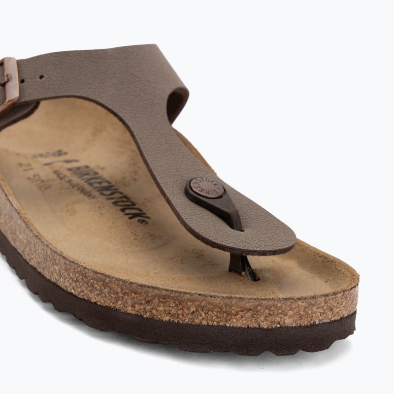 Șlapi BIRKENSTOCK Gizeh Birkibuc Narrow mocca 7