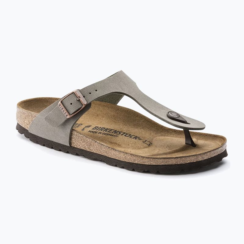 Șlapi BIRKENSTOCK Gizeh Birkibuc Narrow stone 8