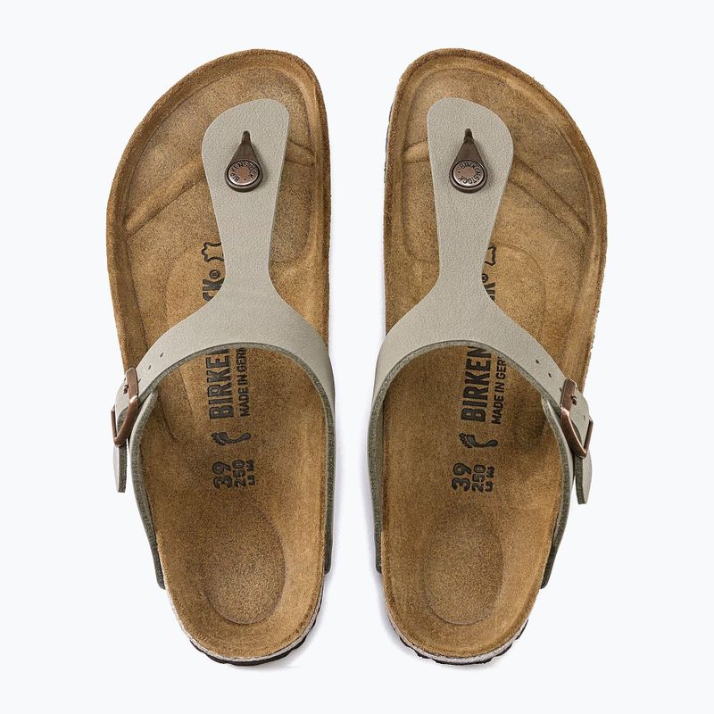 Șlapi BIRKENSTOCK Gizeh Birkibuc Narrow stone 11