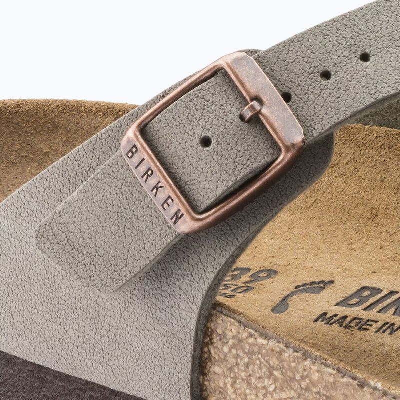 Șlapi BIRKENSTOCK Gizeh Birkibuc Narrow stone 13