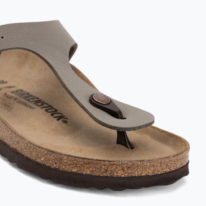 Șlapi BIRKENSTOCK Gizeh Birkibuc Narrow stone 7