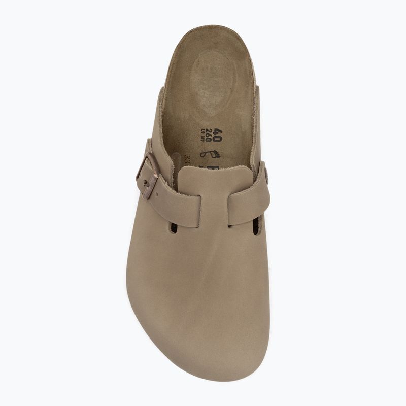 BIRKENSTOCK Boston LEOI Regular tabacco maro flip-flops 5