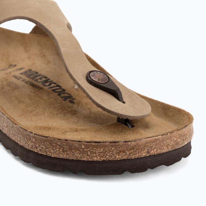 Șlapi BIRKENSTOCK Gizeh Oiled Leather tabacco brown 7