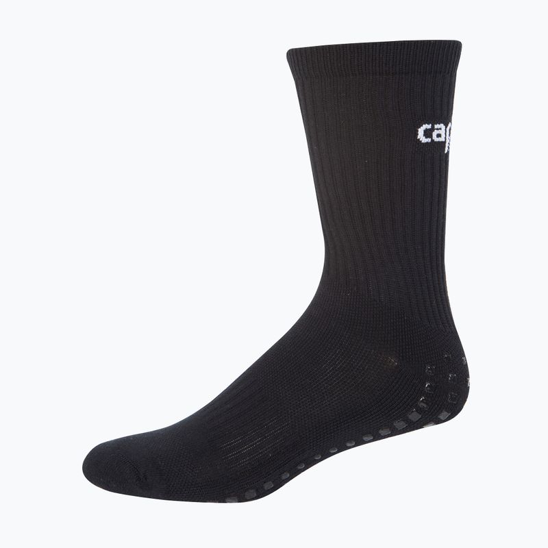 Șosete de fotbal Capelli Crew pentru bărbați cu grippers alb/negru