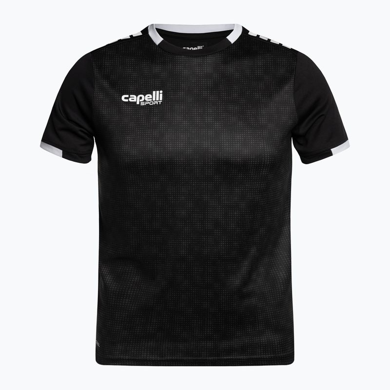 Capelli Cs III Block Tricou de fotbal pentru tineret negru/alb