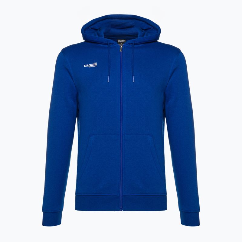 Bărbați Capelli Basics Adult Zip Hoodie fotbal Hoodie bluză de fotbal albastru regal