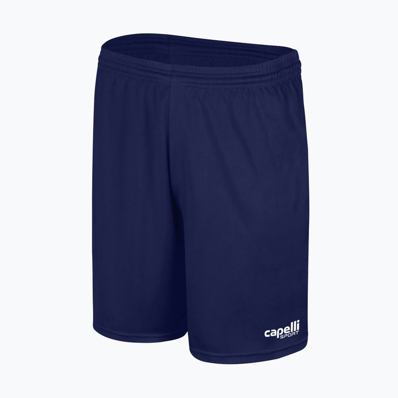 Pantaloni scurți de fotbal pentru copii Capelli Sport Cs One Adult Match navy/alb pentru copii 4