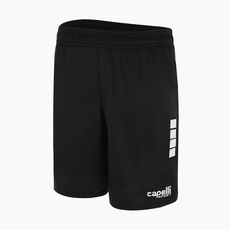 Pantaloni scurți de fotbal pentru bărbați Capelli Uptown Adult Training negru/alb pentru bărbați 4