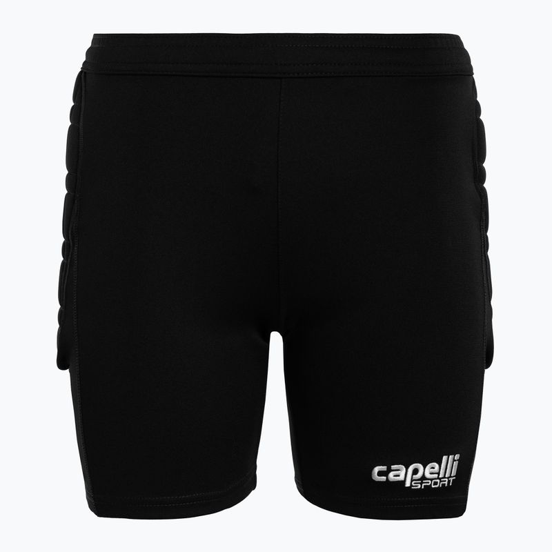 Capelli Basics I Tineret Pantaloni scurți de portar pentru tineret cu căptușeală alb/negru