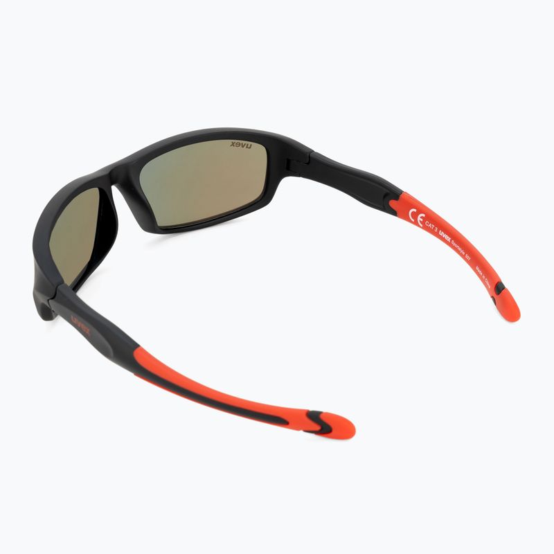 Ochelari de soare pentru copii UVEX Sportstyle negru roșu mat/roșu oglindă 507 53/3/866/2316 2