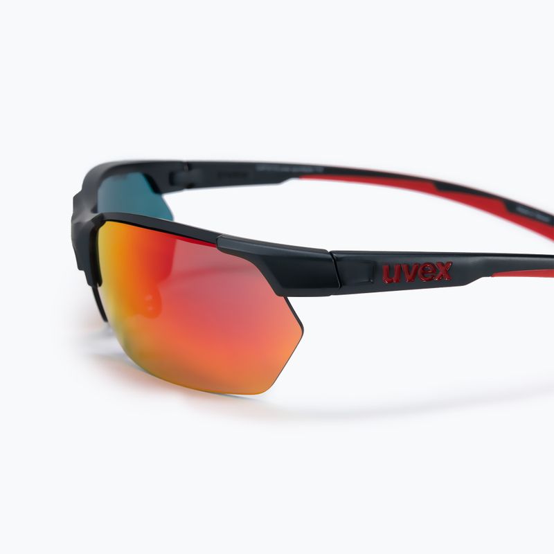 Ochelari de soare UVEX Sportstyle 114 negru/roșu S5309395316 4