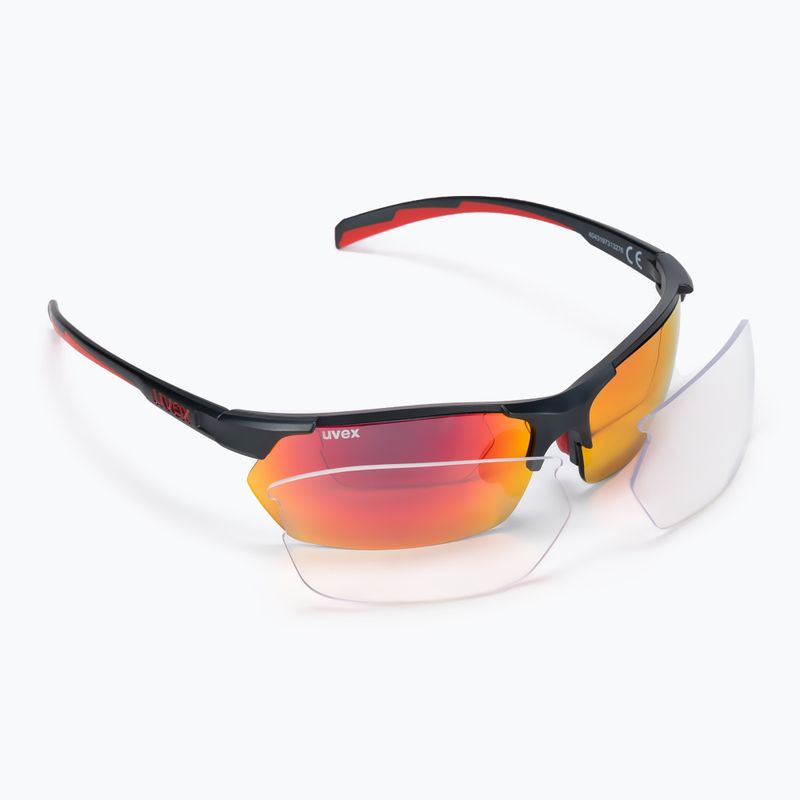Ochelari de soare UVEX Sportstyle 114 negru/roșu S5309395316 6