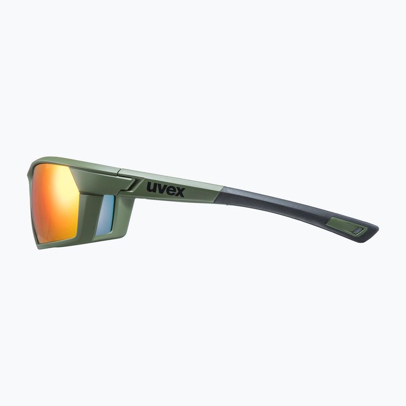 Ochelari de soare UVEX Sportstyle 225 verde măsliniu mat/argintiu oglindă 53/2/025/7716 7