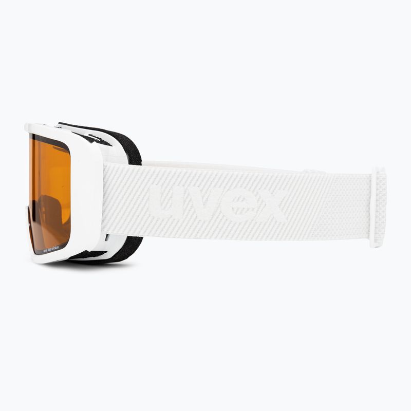 UVEX Saga To S1/S3 ochelari de schi alb strălucitor/roșu oglindă/roșu oglindă/oldoare aprins/clear 5
