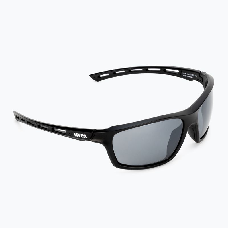 Ochelari de soare UVEX Sportstyle 229 negru mat/argintiu cu oglindă 53/2/068/2216