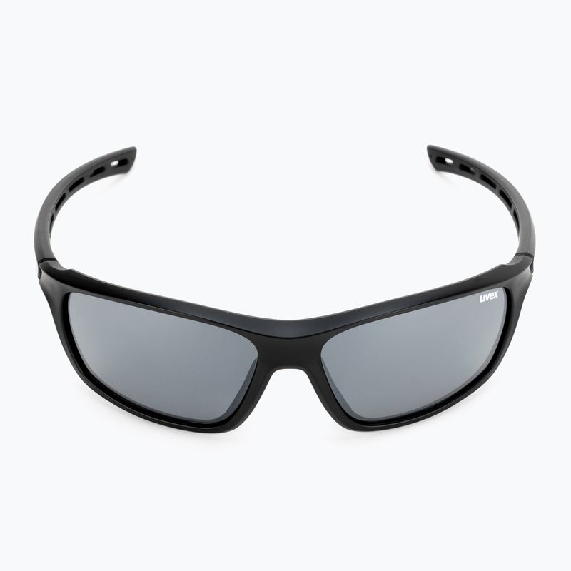 Ochelari de soare UVEX Sportstyle 229 negru mat/argintiu cu oglindă 53/2/068/2216 2