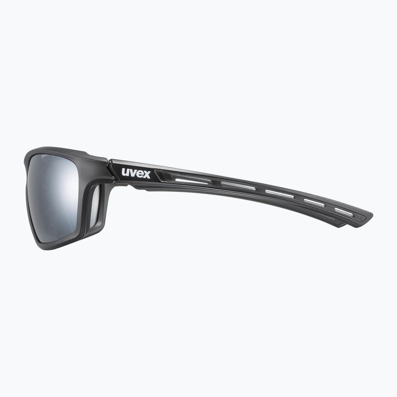 Ochelari de soare UVEX Sportstyle 229 negru mat/argintiu cu oglindă 53/2/068/2216 6