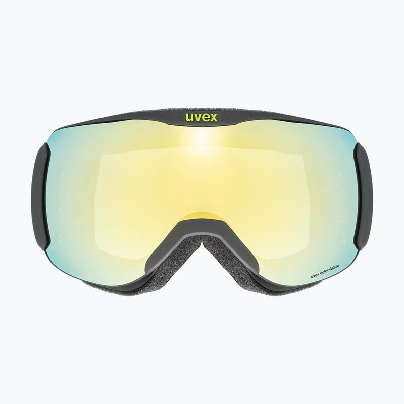 Ochelari de schi  UVEX Downhill 2100 CV Race black matt/mirror gold clear 2