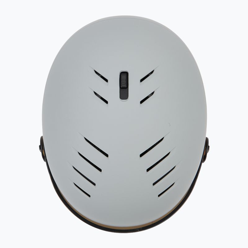 Cască de schi UVEX Wanted Visor rhino matt/mirror blue/smoke 5