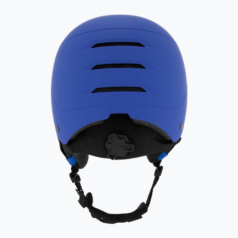 Cască de schi pentru copii UVEX Rocket Visor Jr blue matt/mirror blue/smoke 4