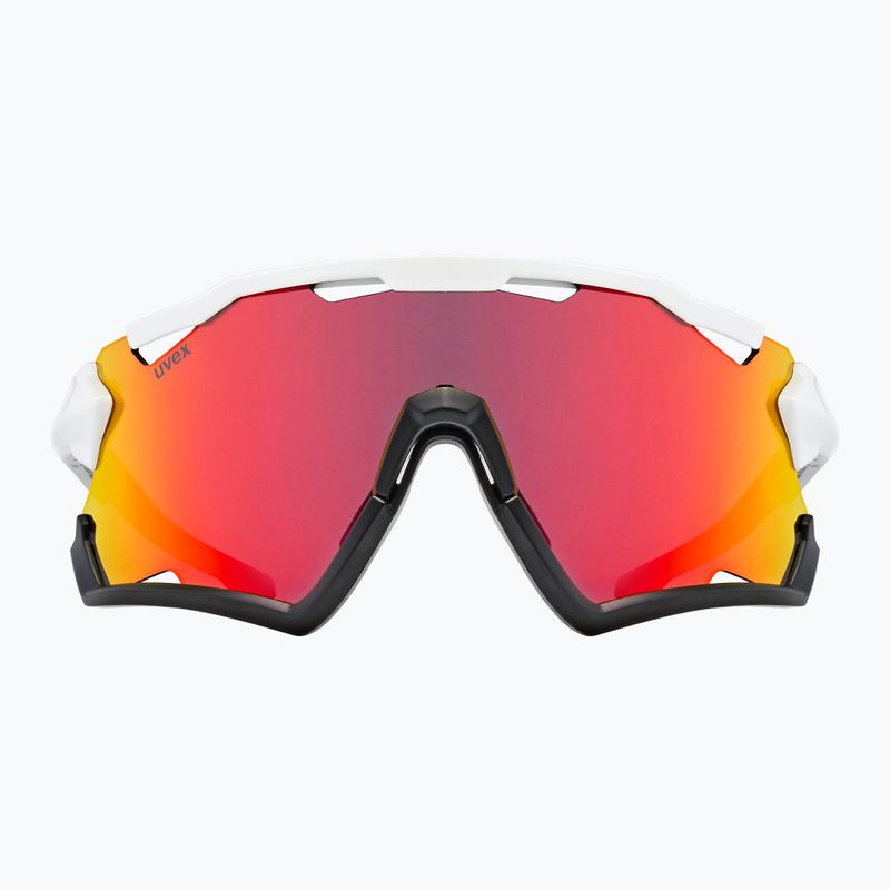 Ochelari de protecție pentru bicicletă UVEX Sportstyle 228 alb negru/roșu oglindă 53/2/067/8206 7