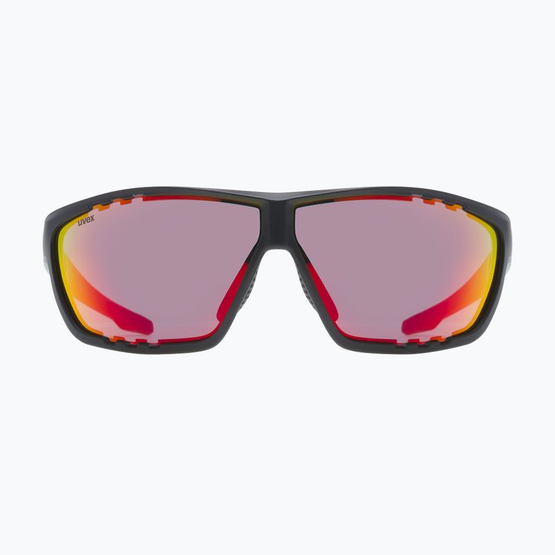 Ochelari de soare UVEX Sportstyle 706 black/moss matt/mirror red 3