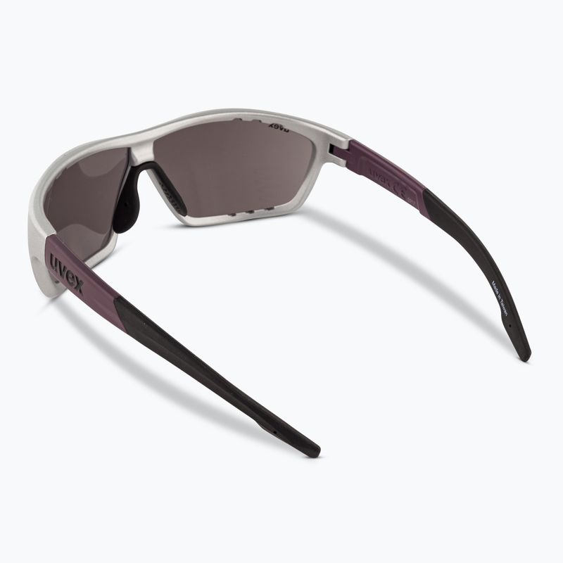 Ochelari de soare UVEX Sportstyle 706 silver plum mat 2