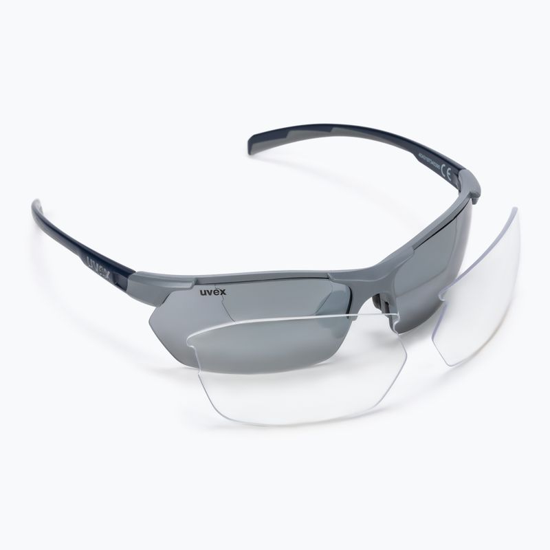 Ochelari de soare UVEX Sportstyle 114 gri/albastru S5309395416 7