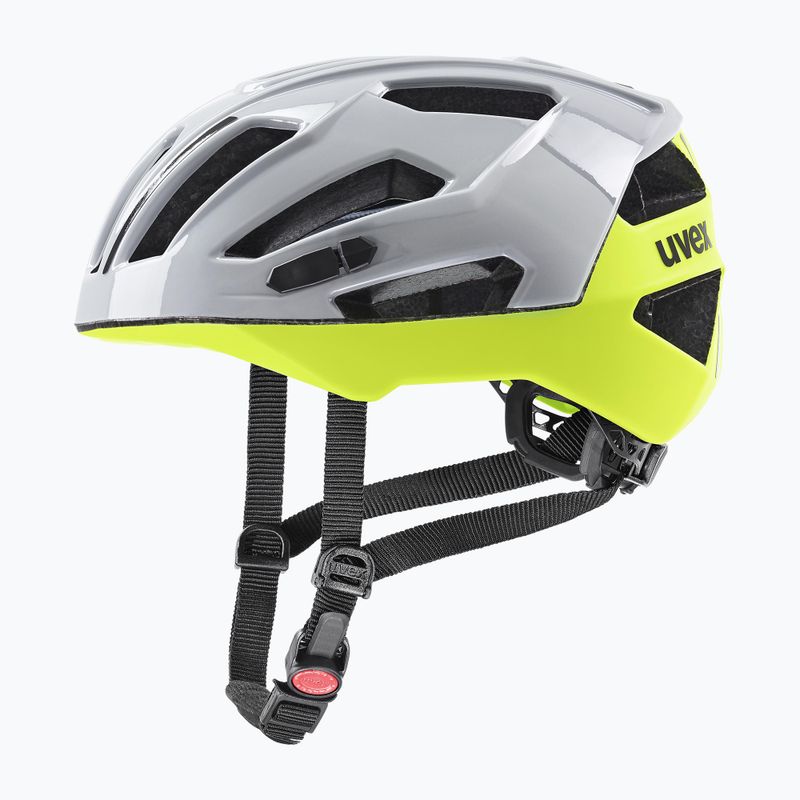 Cască de bicicletă UVEX Gravel X rhino/neon yellow