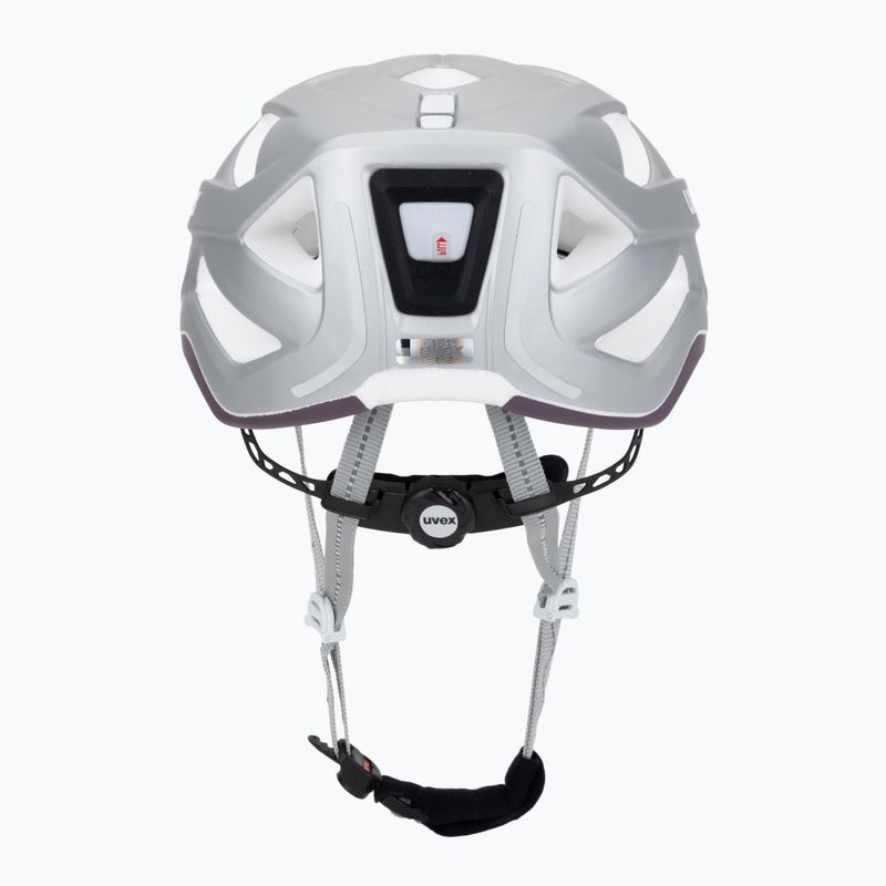 Cască de bicicletă UVEX City Active silver/plum matt 4