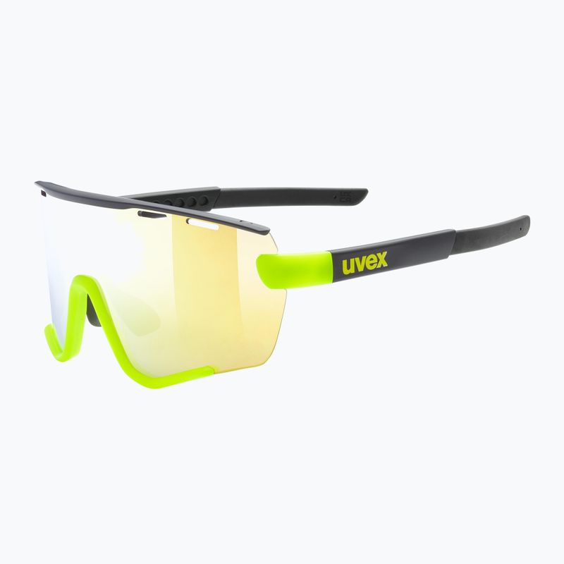 Ochelari de soare UVEX Sportstyle 236 Set black yellow matt/mirror yellow