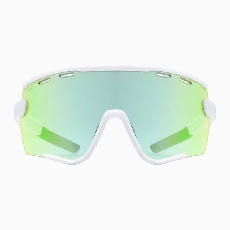 Ochelari de soare UVEX Sportstyle 236 Set white matt/mirror green/clear 2