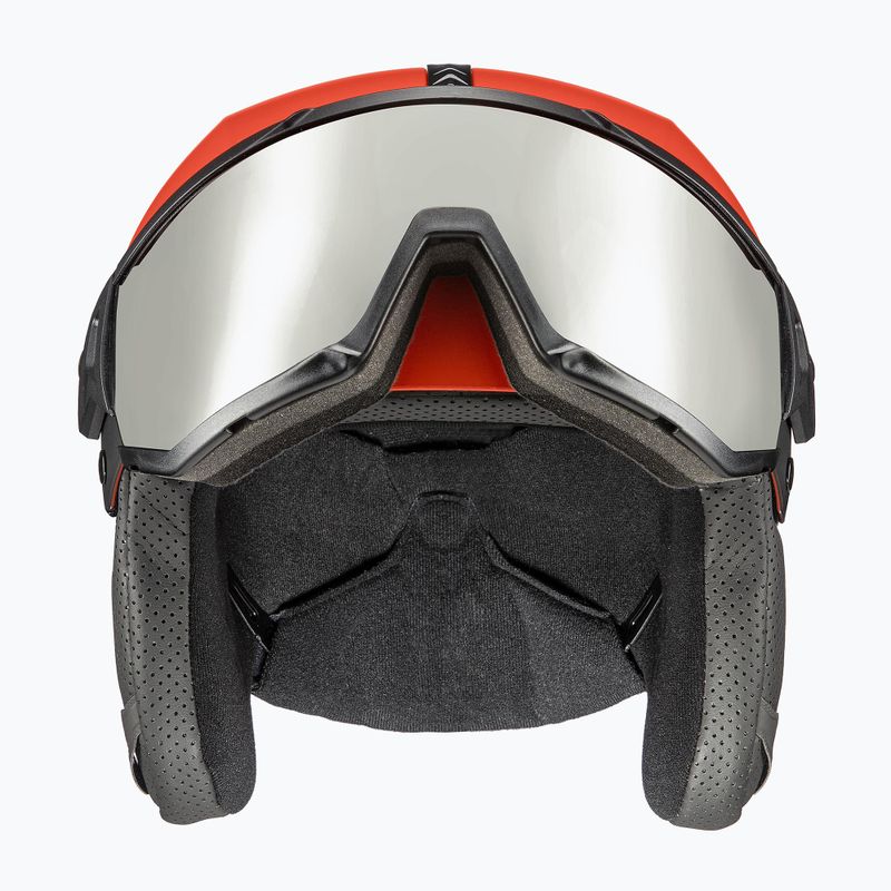 Cască de schi UVEX Instinct Visor negru/roșu 56/6/260/7005 11