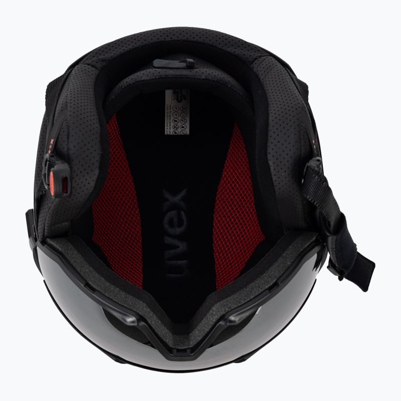 Cască de schi UVEX Instinct Visor negru/roșu 56/6/260/7005 5
