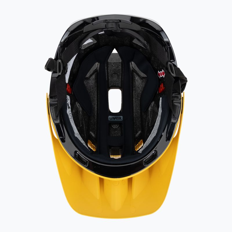 Cască de bicicletă UVEX Quatro Integrale sunbee/black 5