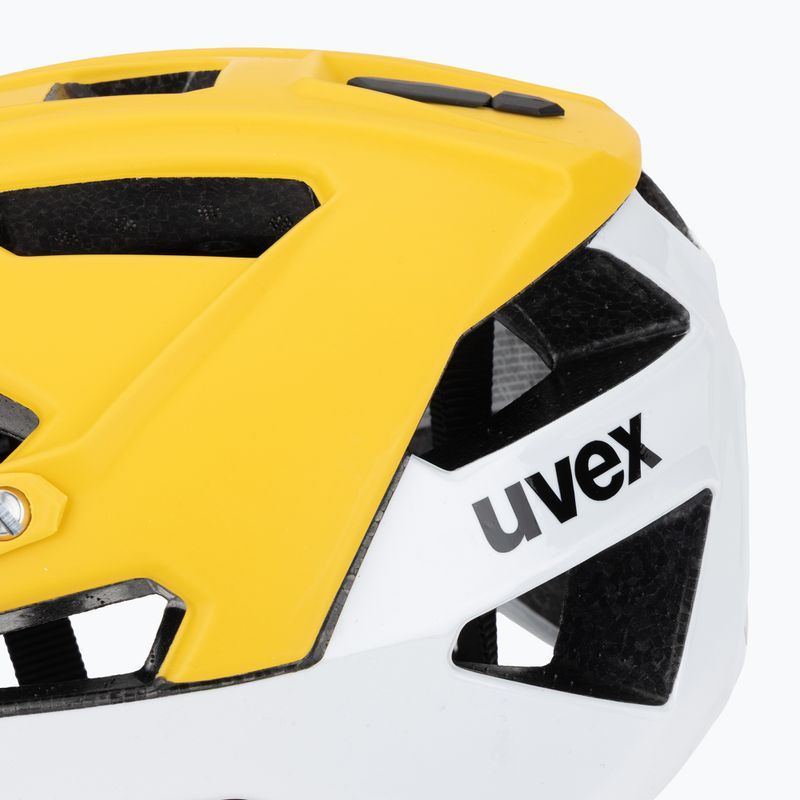 Cască de bicicletăUVEX Quatro CC sunbee/white matt 7
