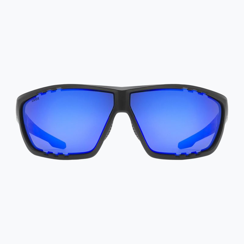 Ochelari de soare UVEX Sportstyle 706 black matt/mirror blue 2