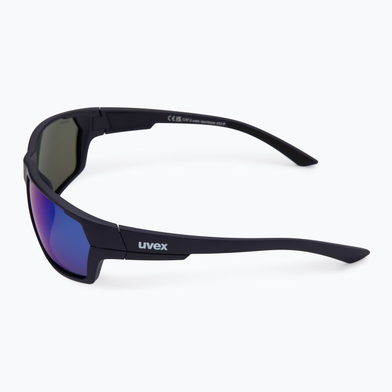 UVEX Sportstyle 233 P ochelari de protecție pentru ciclism, albastru mat/oglindă 53/2/097/4440 4