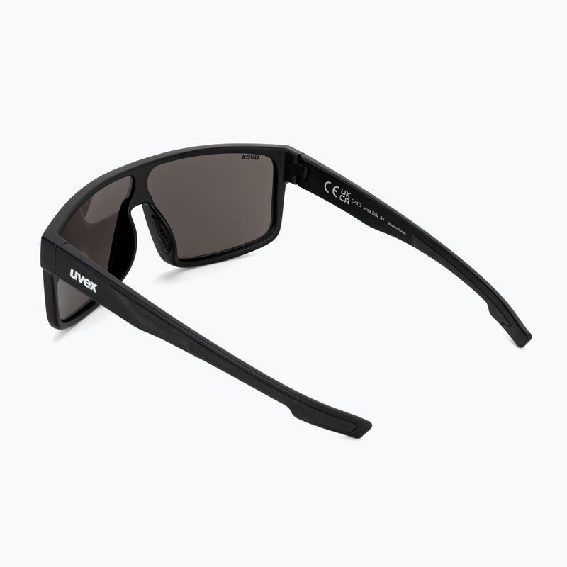 Ochelari de soare UVEX LGL 51 negru mat/argintiu oglindă 53/3/025/2216 2