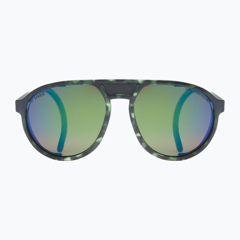 Ochelari de soare UVEX Mtn Classic CV green mat tortoise/mirror green 53/3/034/7770 2