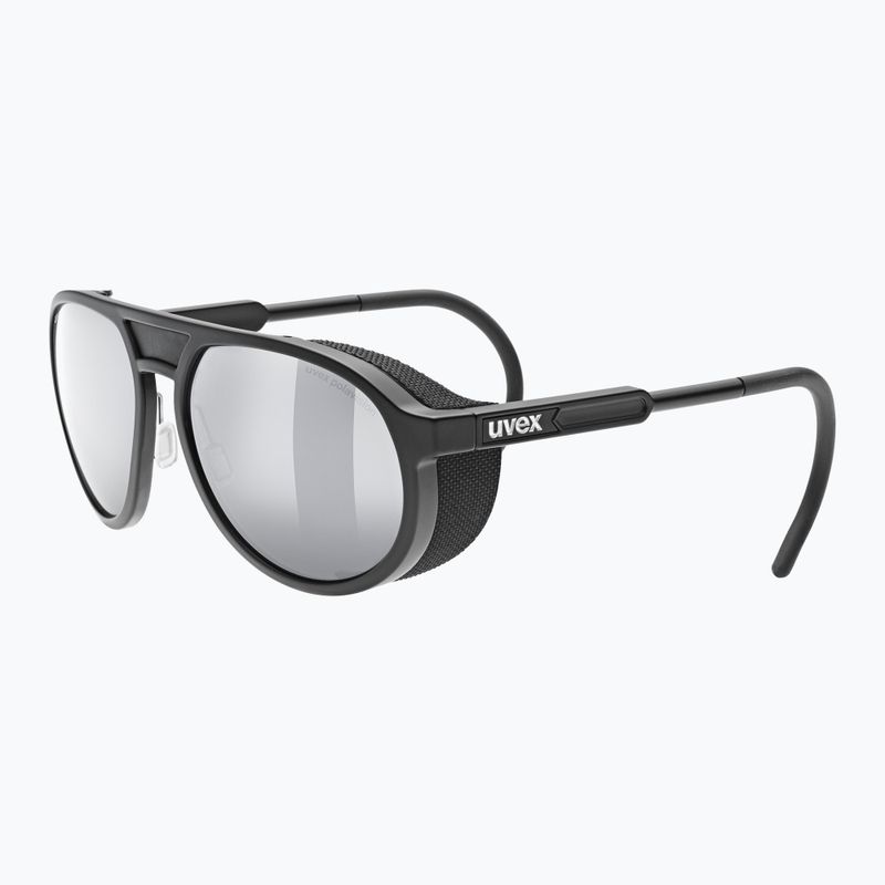 Ochelari de soare UVEX Mtn Classic P black matt/mirror silver