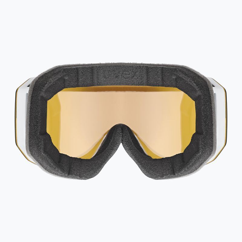 Ochelari de schi UVEX Evidnt Attract CV S2 alb mat/argintiu mat/argintiu oglindă/galbencontr/clear 3