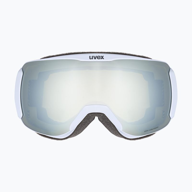 Ochelari de schi pentru femei UVEX Downhill 2100 CV WE S2 albastru arctic mat/albastru mat/alb cu oglindă/verde colorvision 2